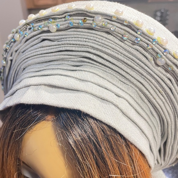 African Aso Oke head wrap (Auto Gele) - Picture 3 of 6